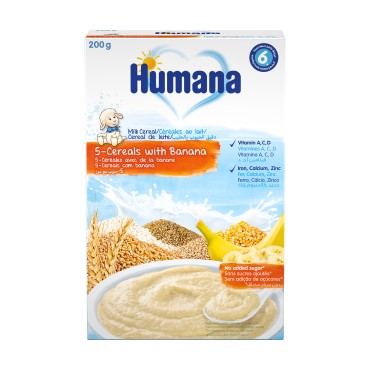 Milk Cereal with Banana, 200g expiration date: 27.12.24