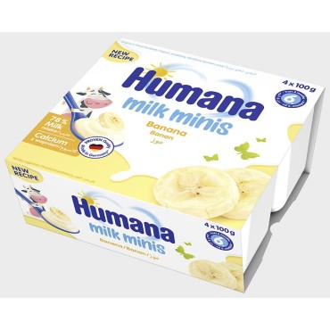 milk minis Բանան, 4x100գ