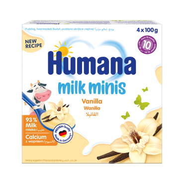 milk minis Vanilla, 4x100g, expiration date 22.10.2024